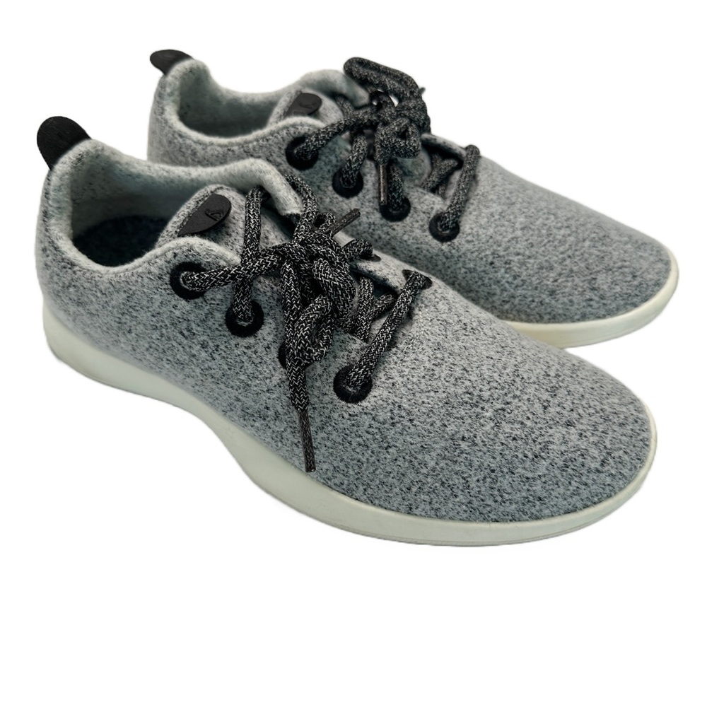 Allbirds Women's Wool Runners 0519 NV1 Dappled Grey with Cream Sole Size 8